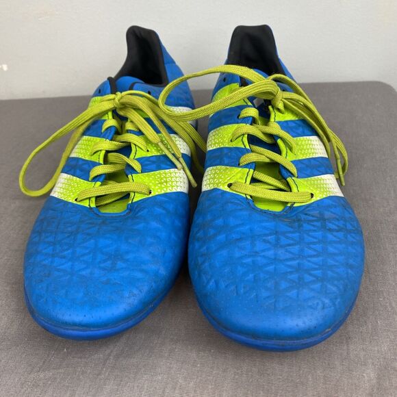 Adidas Shoes Men's / Youth 6 Blue Indoor Soccer Cleats ACE non marking - Picture 2 of 8